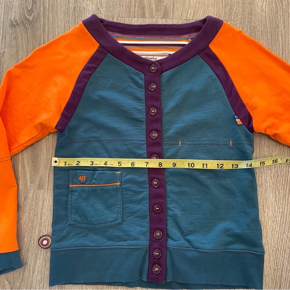 4 Funky Flavours Colors Of The World -Cardigan LS Shirt  Little Boys 134/140 - Picture 6 of 12
